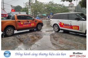 In decal dán xe ôtô phục vụ sự kiện tại Thanh Hóa