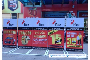 Quảng cáo Dân An hoàn thành thi công siêu thị Pico trước ngày khai trương