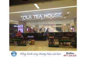 Thi công nội thất quán trà sữa OLA TEA HOUSE Vincom Thanh Hóa
